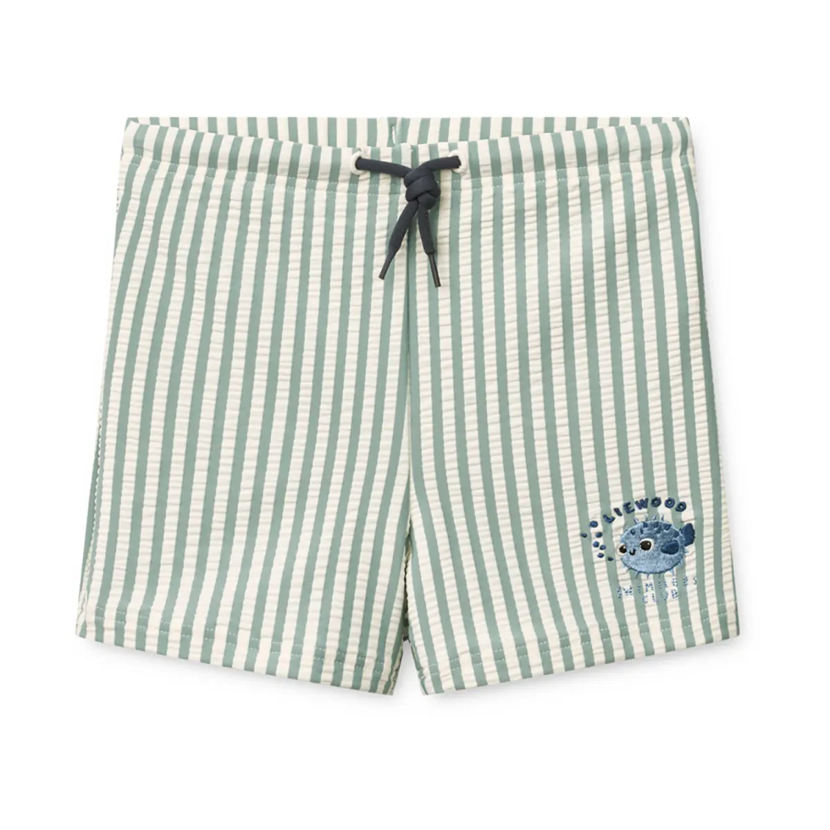 Liewood Otto Kinder-Badehose „Peppermint : Creme de la creme“, Seersucker