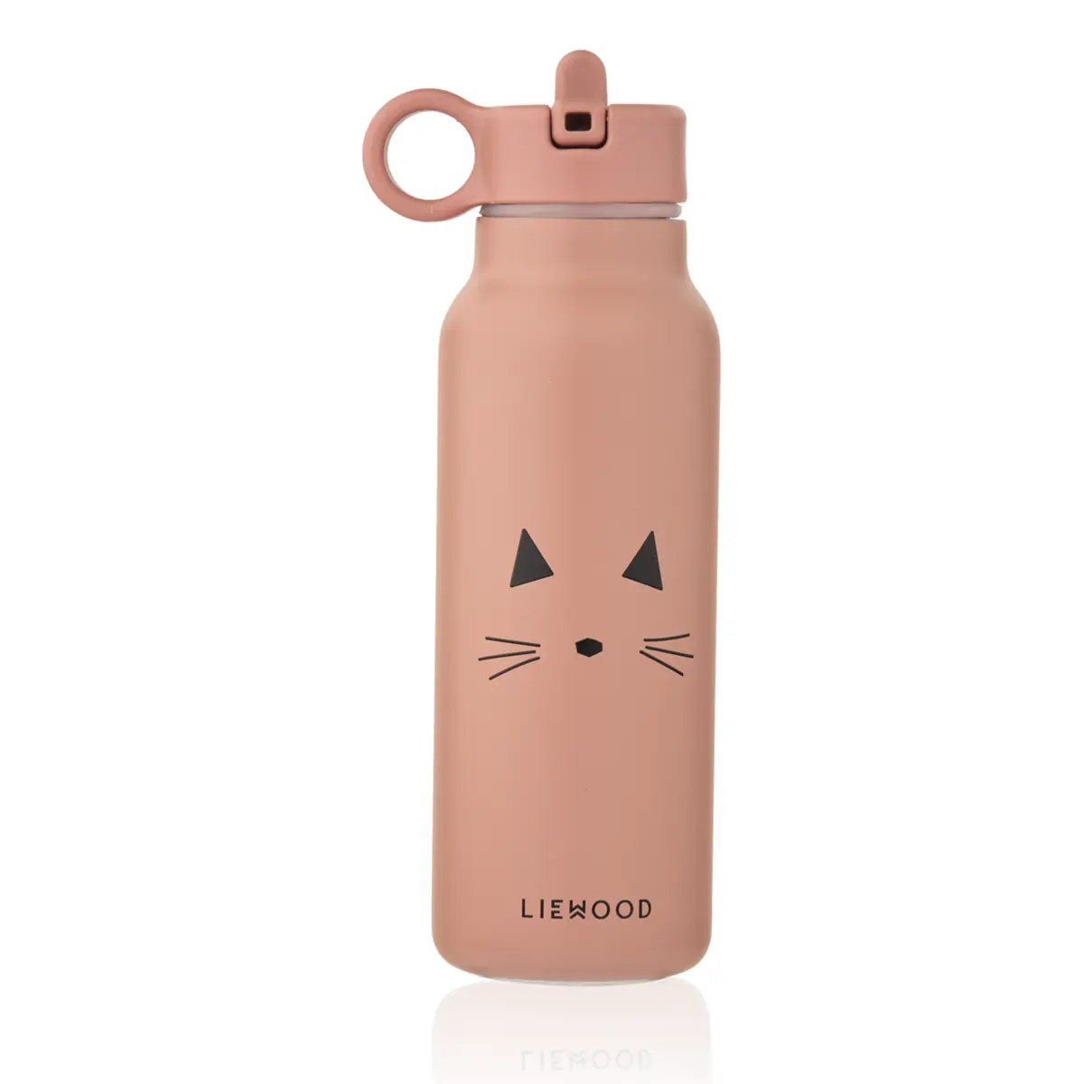 Liewood Falk Edelstahl Trinkflasche „Cat dark rose 350ml, Medium 1