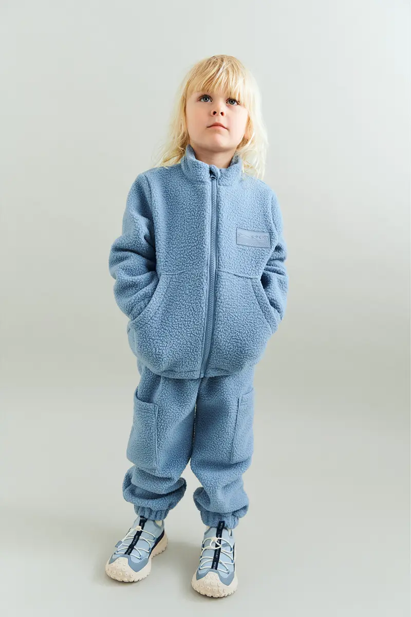 Wheat Fleecehosen Suun „Faded denim“