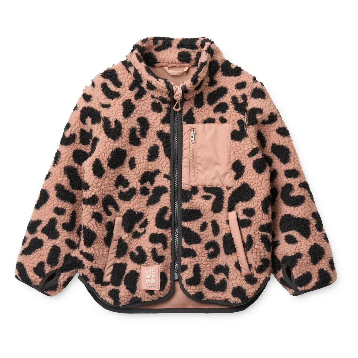 Liewood Nolan Sherpa Jacke für Kinder „Mega leo / Pale tuscany“