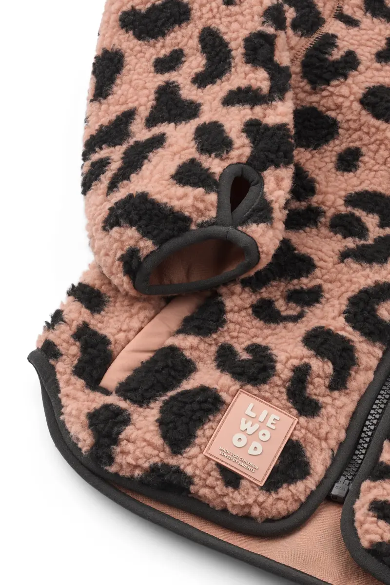 Liewood Nolan Sherpa Jacke für Kinder „Mega leo / Pale tuscany“
