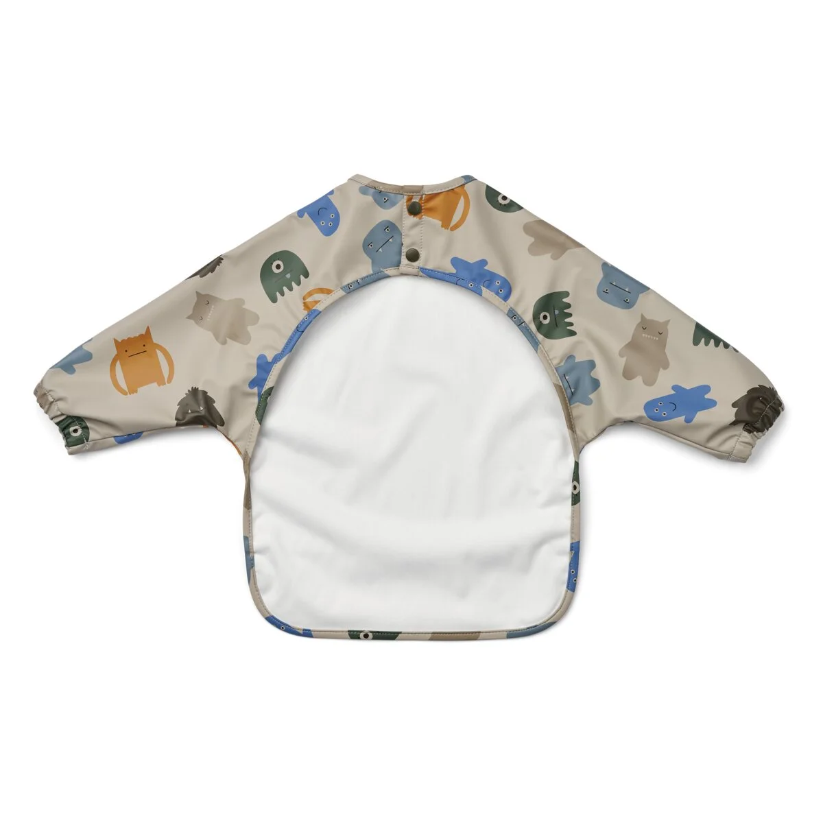 Liewood Merle Lätzchen mit Ärmeln „Monsters blue mix“