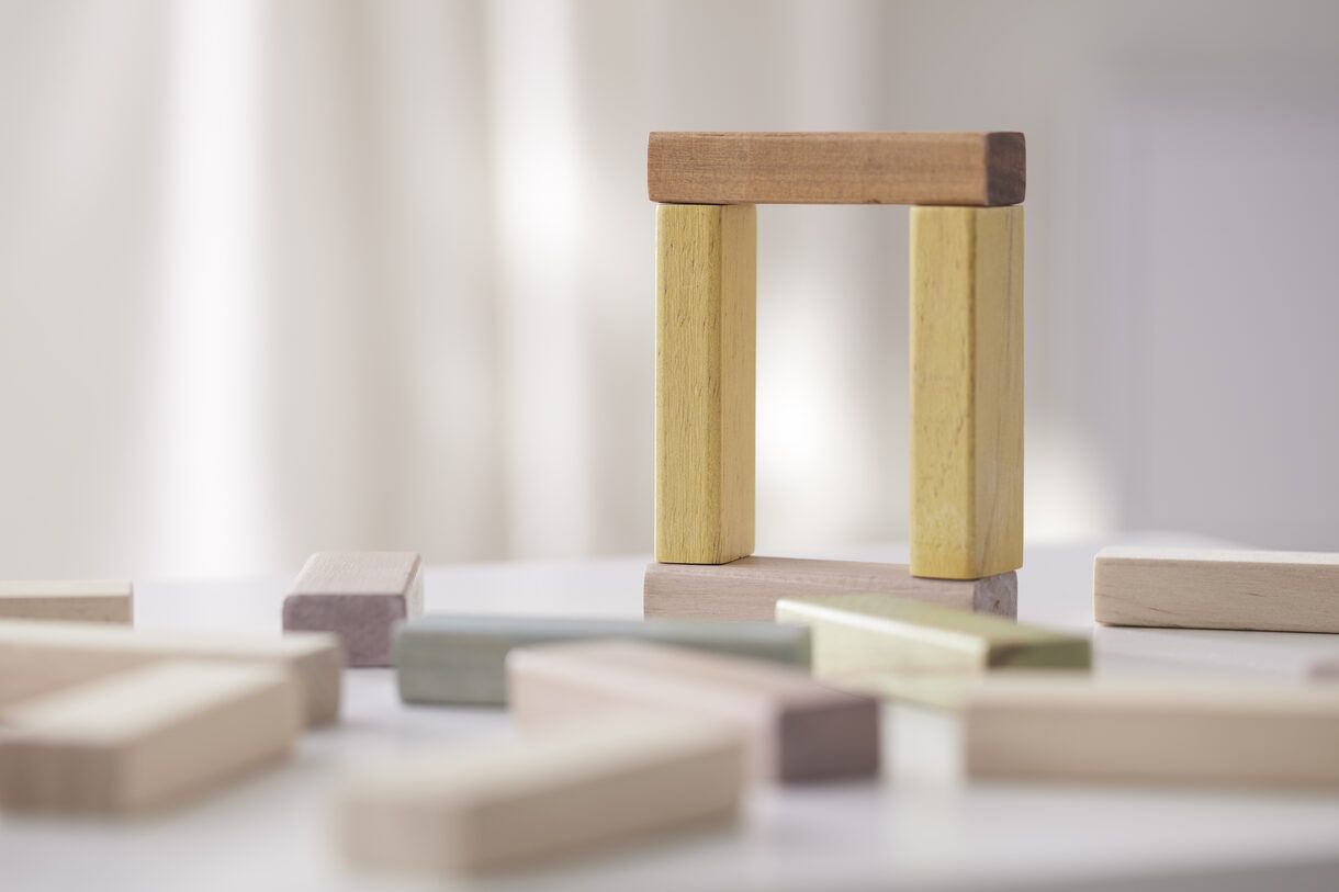 Kids Concept Stapelstäbe aus Holz, 8x9x29cm – Bild 5