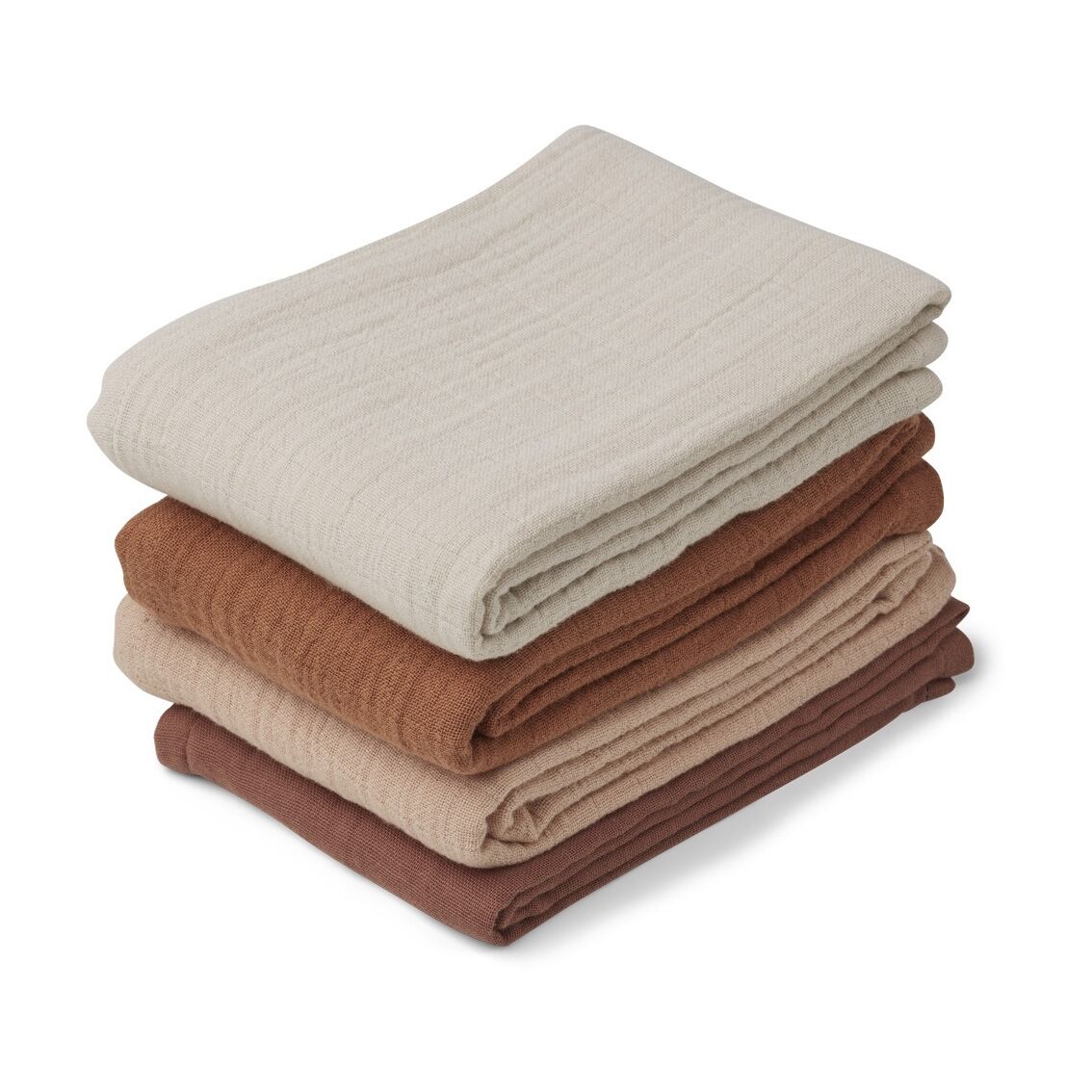 Liewood Leon Mulltuch-Set „Rose mix“, 4er-Pack, 60x60cm