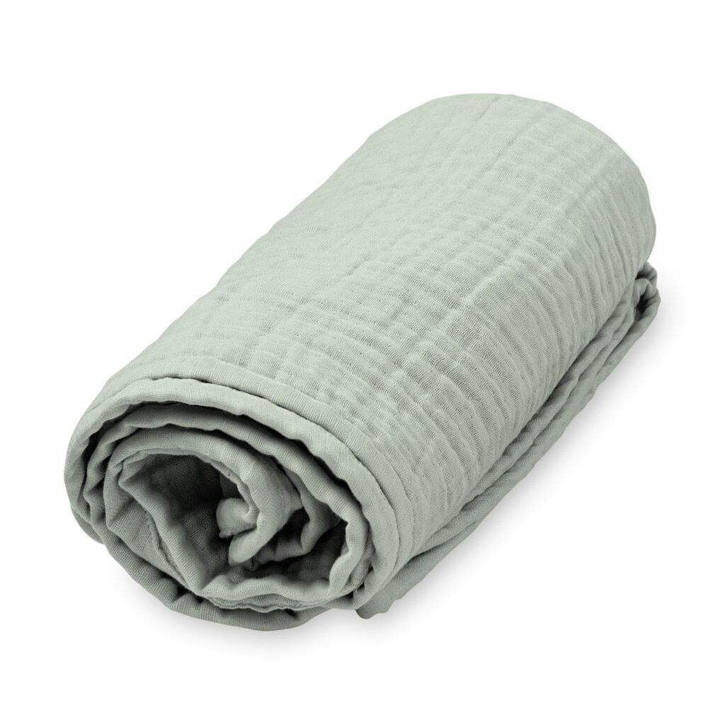 Cam Cam Mulltuch Decke „Dusty Green“