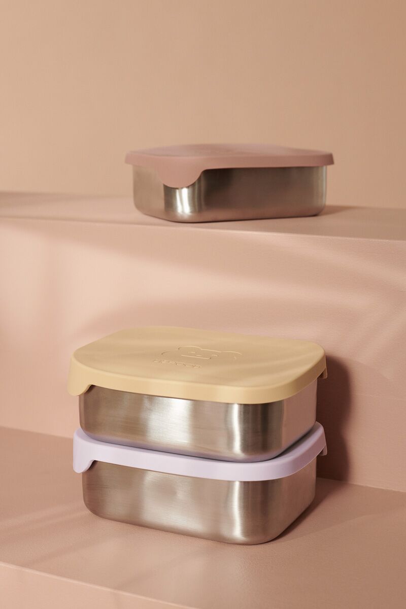 DELISTED Liewood Nina Lunchbox „Cat dark rose“, Edelstahl mit Silikon-Deckel – Bild 4