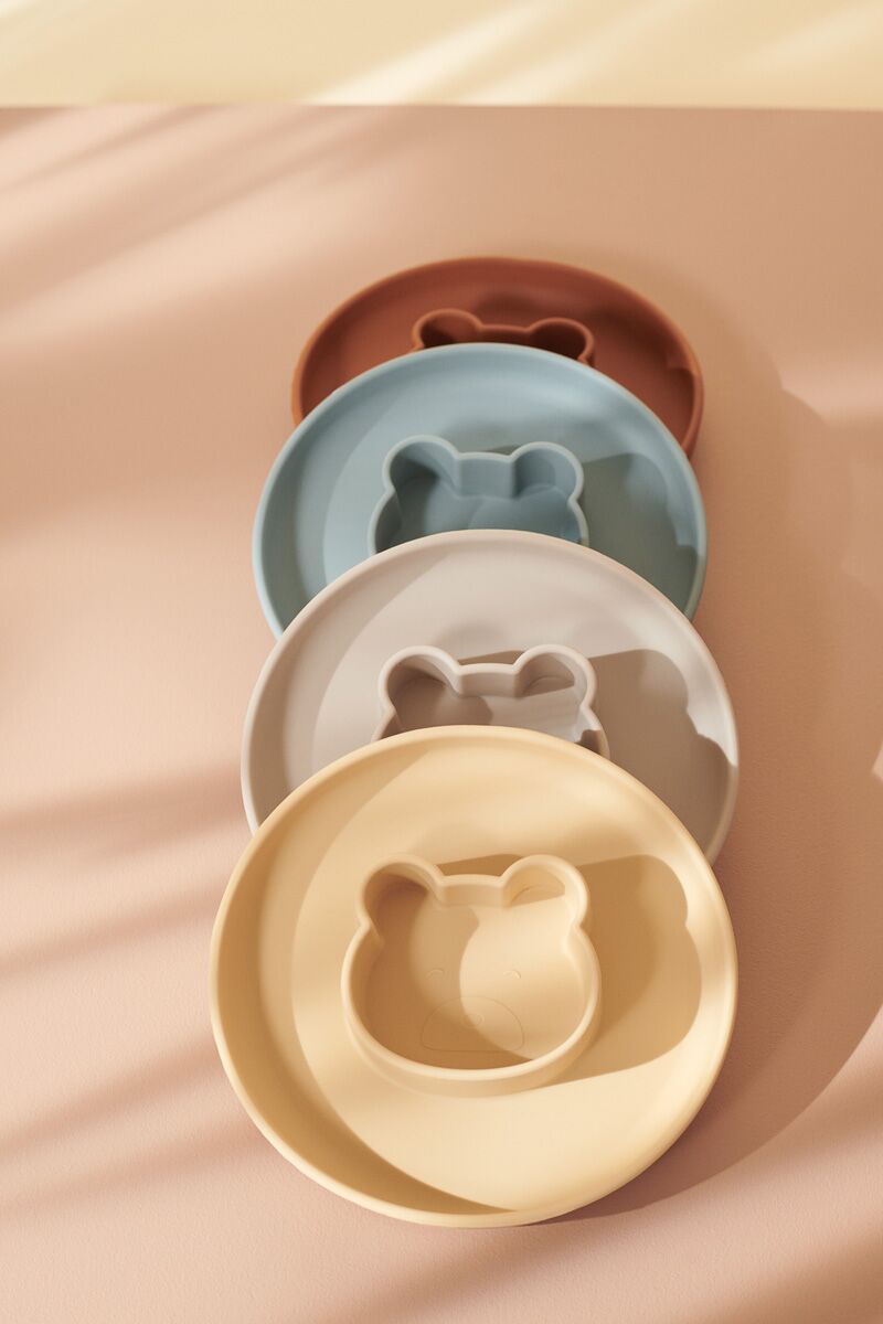 Liewood Gordon 2-in-1 Kinderteller mit Schalen „Mr. Bear sea blue:mustard mix“ 04