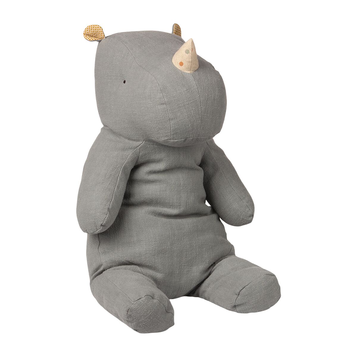 Maileg Safari Friends Large Rhino „dusty blue“ (58cm), großes Nashorn