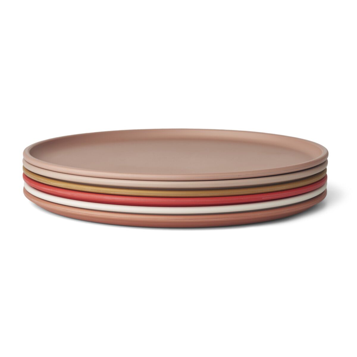 Liewood Logan Kinderteller „Tuscany rose multi mix“, aus PLA, 6er-Set