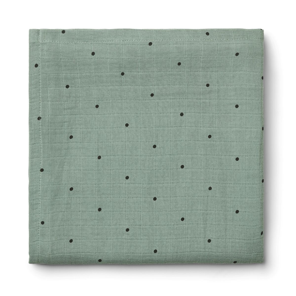 Liewood Ben Musselin Wickeltuch „Classic dot pepper mint“, 110x110cm