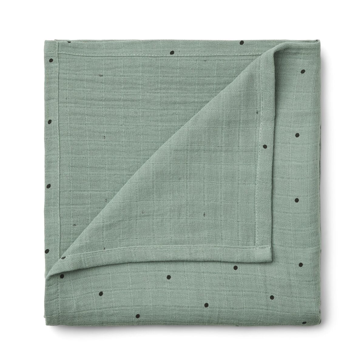 Liewood Ben Musselin Wickeltuch „Classic dot pepper mint“, 110x110cm