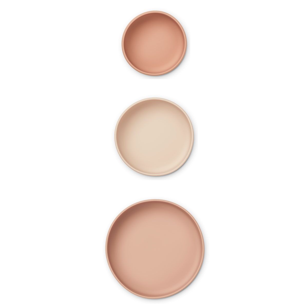 DELISTED Liewood Audrey Silikon Schüssel-Set „Rose multi mix“, 3er-Set – Bild 3