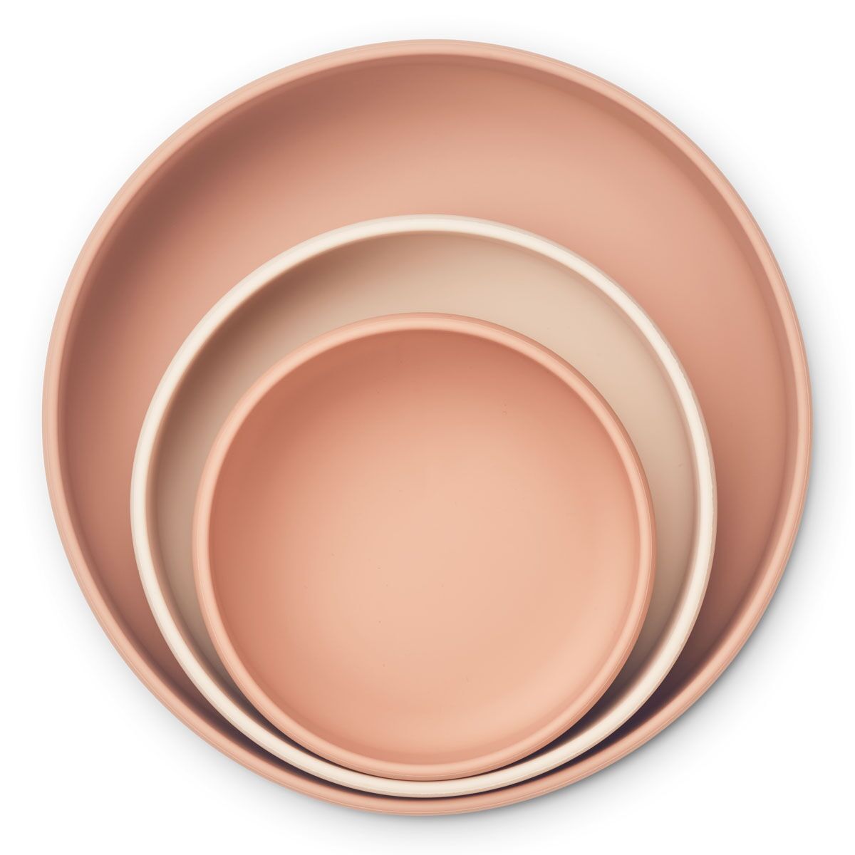 DELISTED Liewood Audrey Silikon Schüssel-Set „Rose multi mix“, 3er-Set