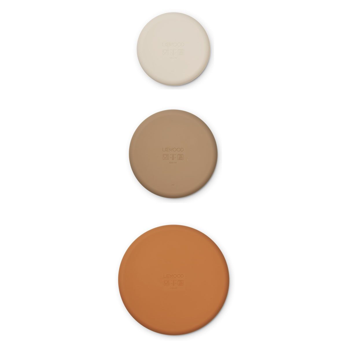 DELISTED Liewood Audrey Silikon Schüssel-Set „Sandy multi mix“, 3er-Set – Bild 4