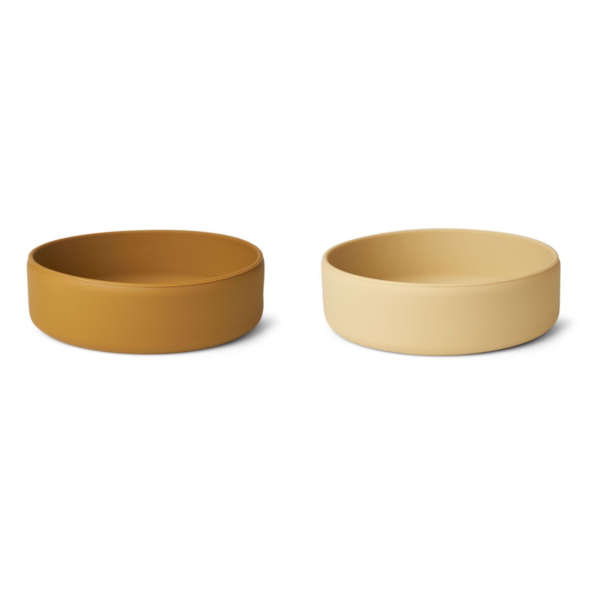 DELISTED Liewood Damina Silikon Kinderschüssel „Golden caramel / safari mix“, 2er-Pack