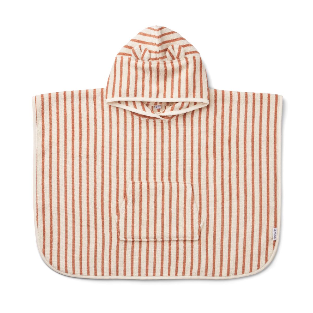 DELISTED Liewood Izzy Badeponcho „Tuscany rose / creme“, gestreift