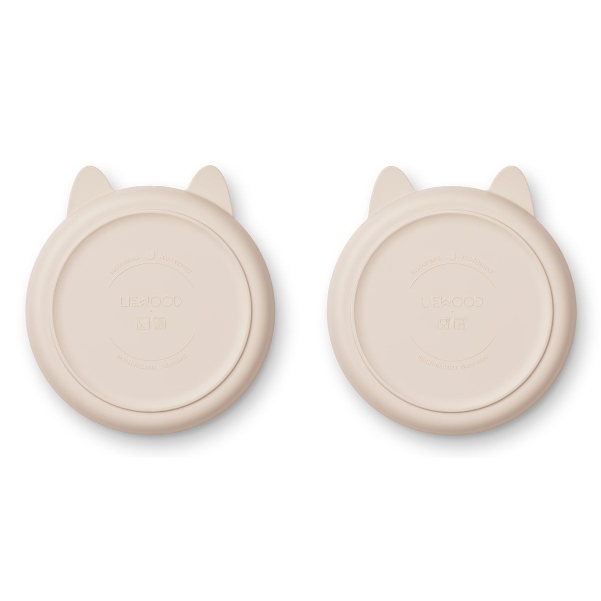 Liewood Mae Kinderteller „Rabbit sandy“, aus PLA, 2er-Pack – Bild 2