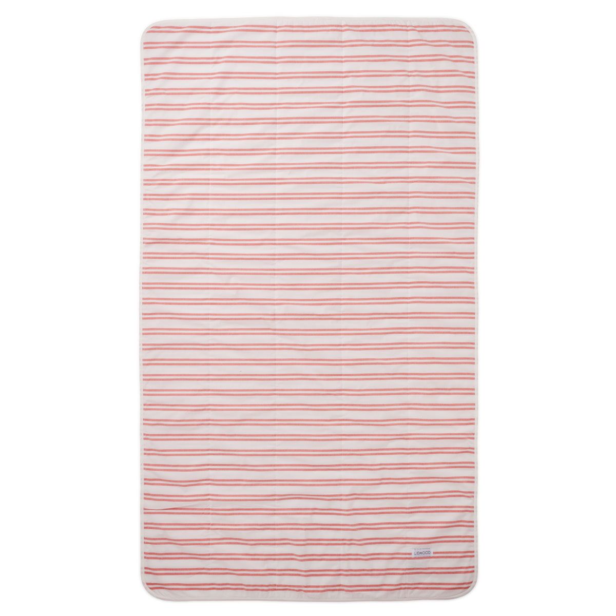 Liewood Steppdecke Syd „Creme de la creme / Apple red“, gestreift, 110x190cm – Bild 2
