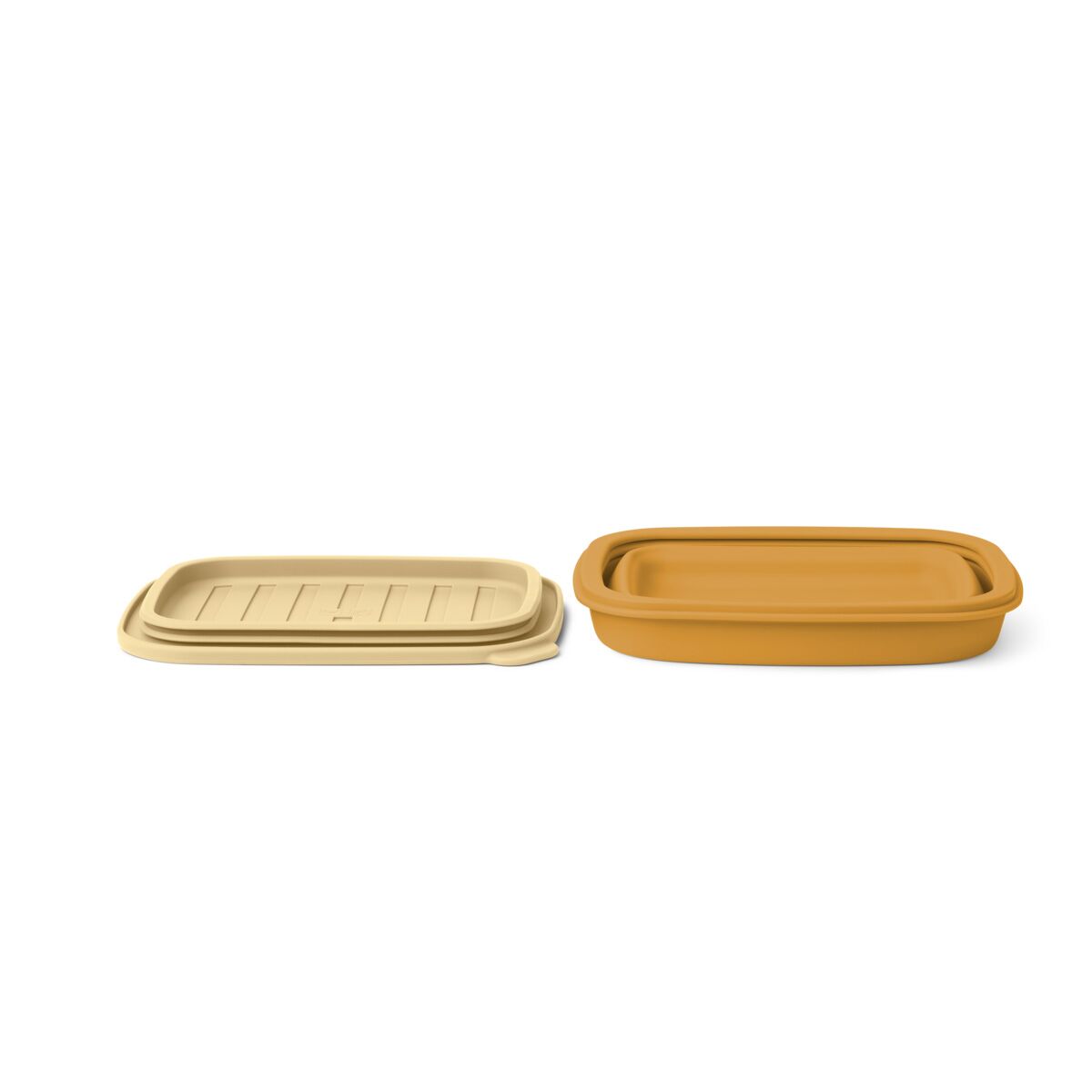 DELISTED Liewood Franklin faltbare Silikonschale „Golden caramel / safari“, L19cm – Bild 3