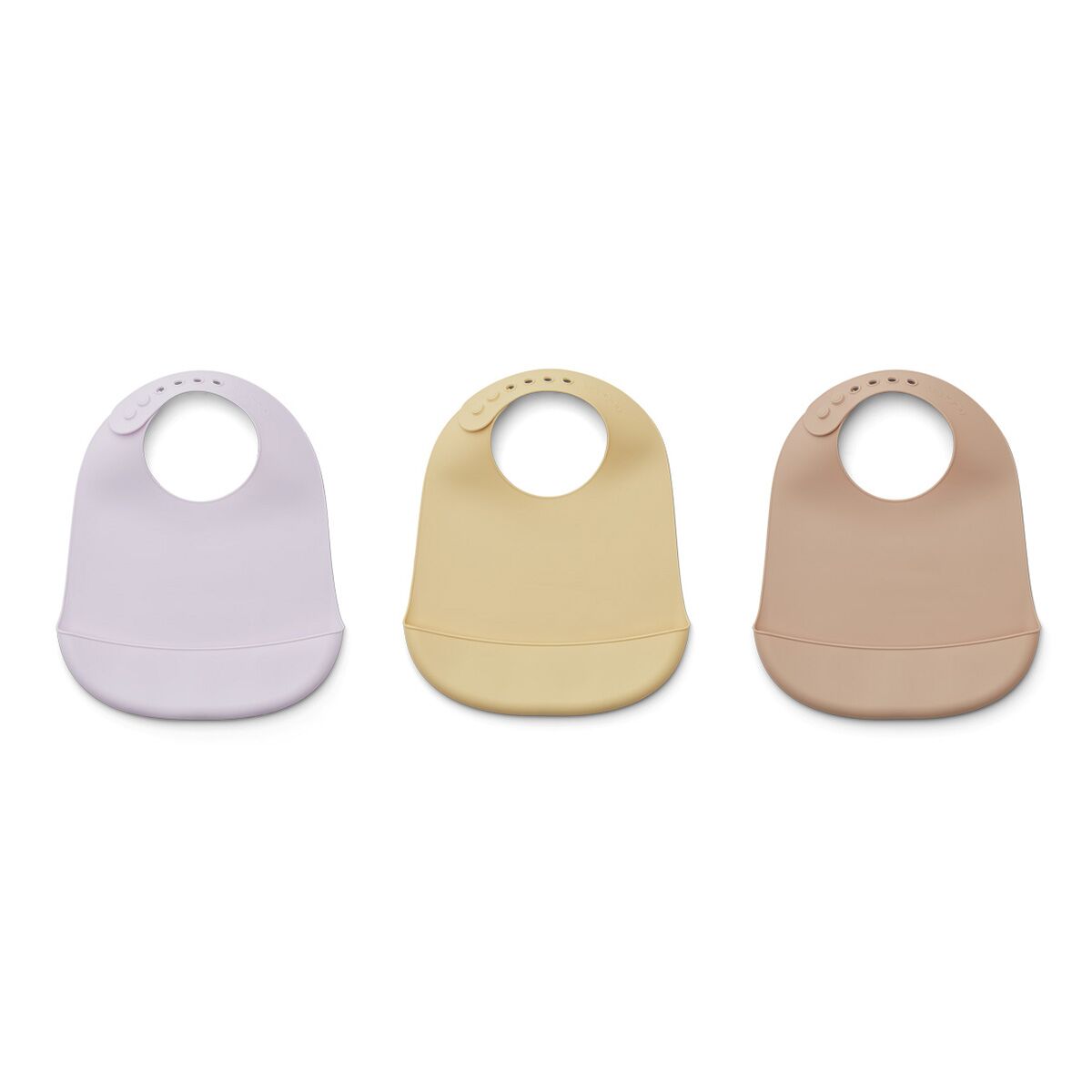 Liewood Maru Silikon Lätzchen „Light lavender multi mix“, 3er-Set