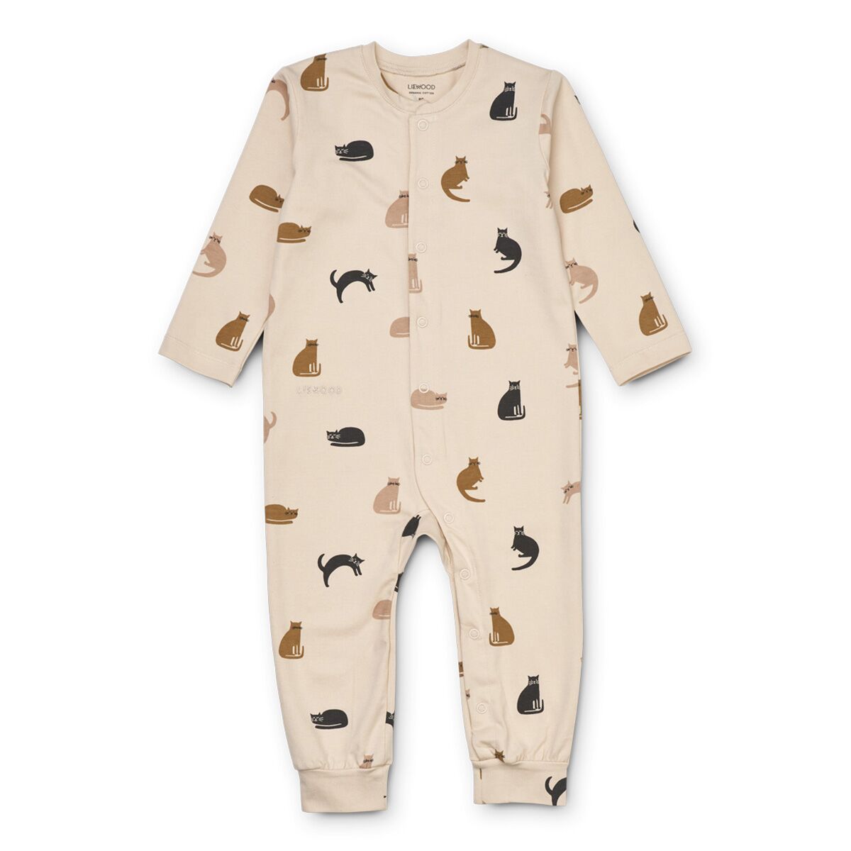 Liewood Pyjama-Jumpsuit Birk „Miauw / Apple blossom mix“, Gr. 56