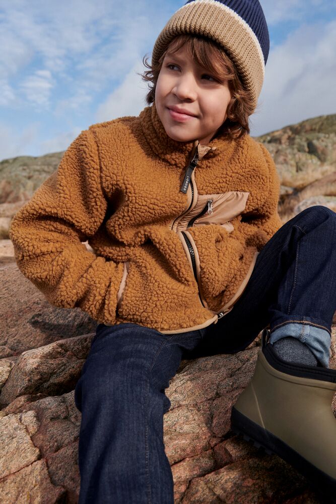Liewood Nolan Sherpa Jacke für Kinder „Peach / Sea shell“, Gr. 86, 98-134 – Bild 8