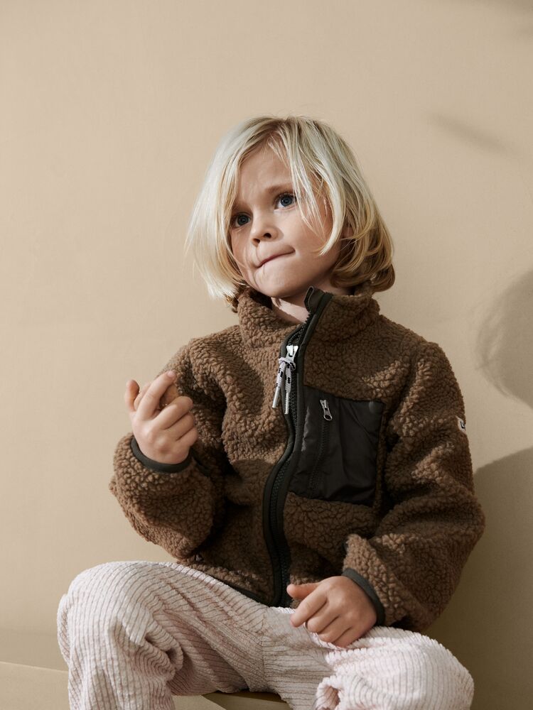 Liewood Nolan Sherpa Jacke für Kinder „Peach / Sea shell“, Gr. 86, 98-134 – Bild 13