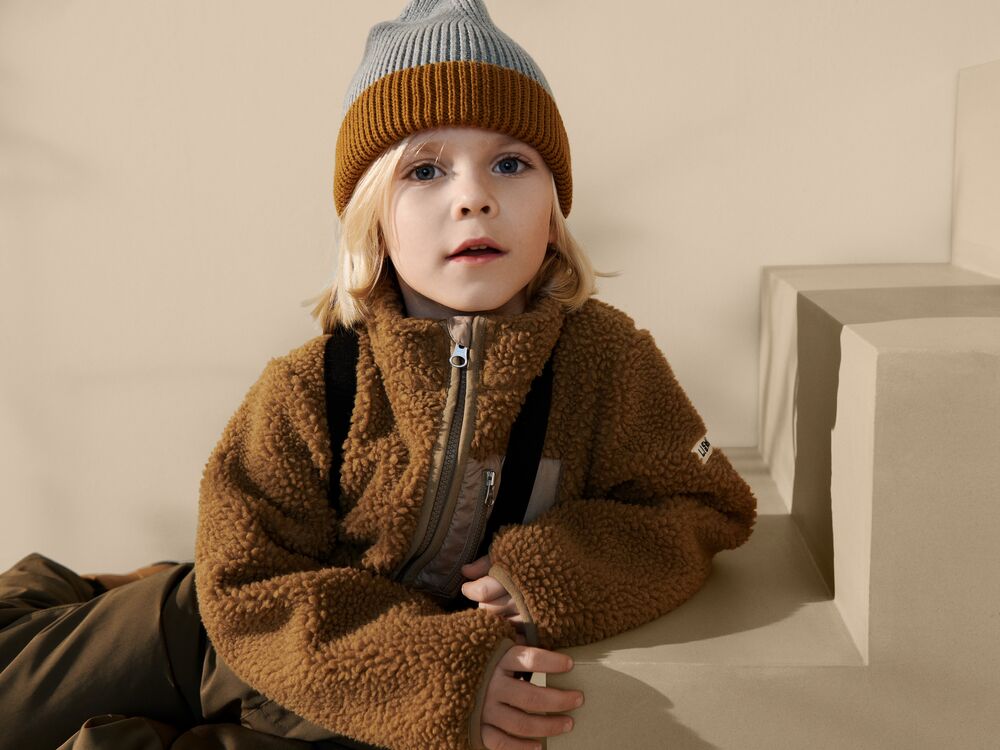 Liewood Nolan Sherpa Jacke für Kinder „Peach / Sea shell“, Gr. 86, 98-134 – Bild 16