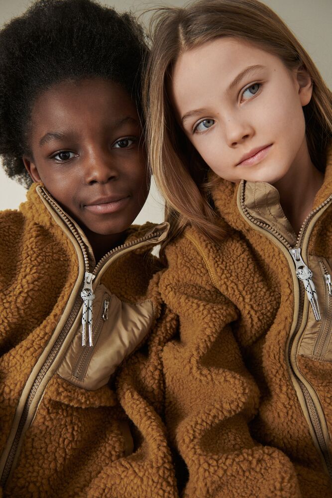 Liewood Nolan Sherpa Jacke für Kinder „Peach / Sea shell“, Gr. 86, 98-134 – Bild 12