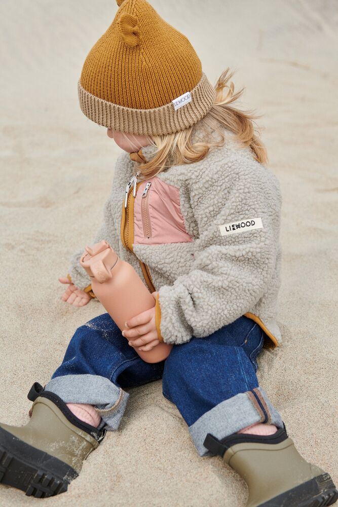 Liewood Nolan Sherpa Jacke für Kinder „Peach / Sea shell“, Gr. 86, 98-134 – Bild 11