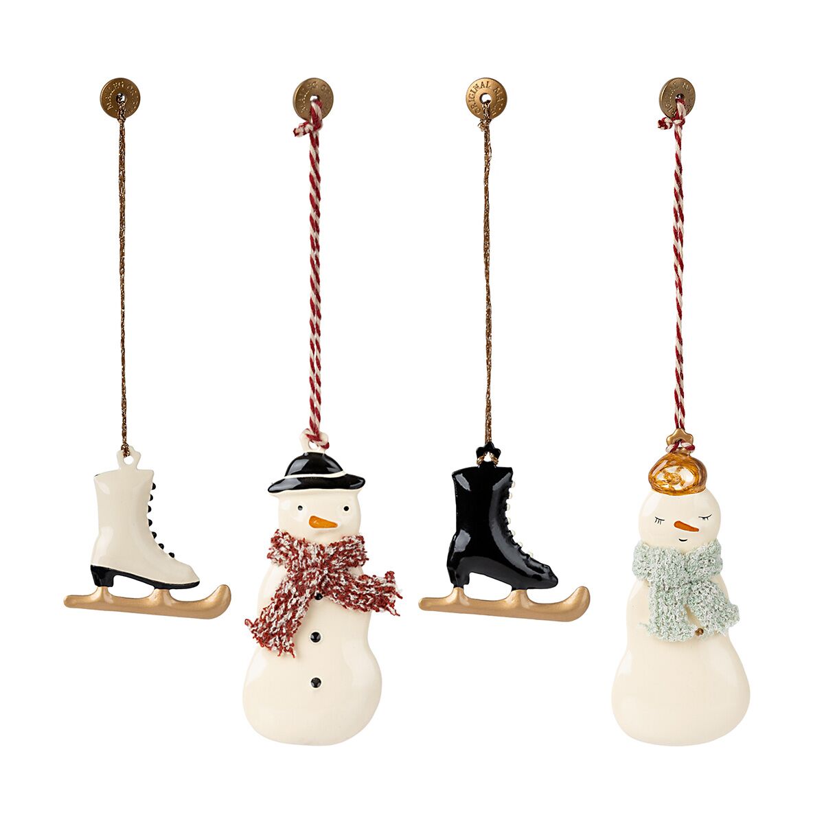 Maileg Weihnachtsbaumschmuck-Set „Winter Wonderland“, Metall – Bild 2
