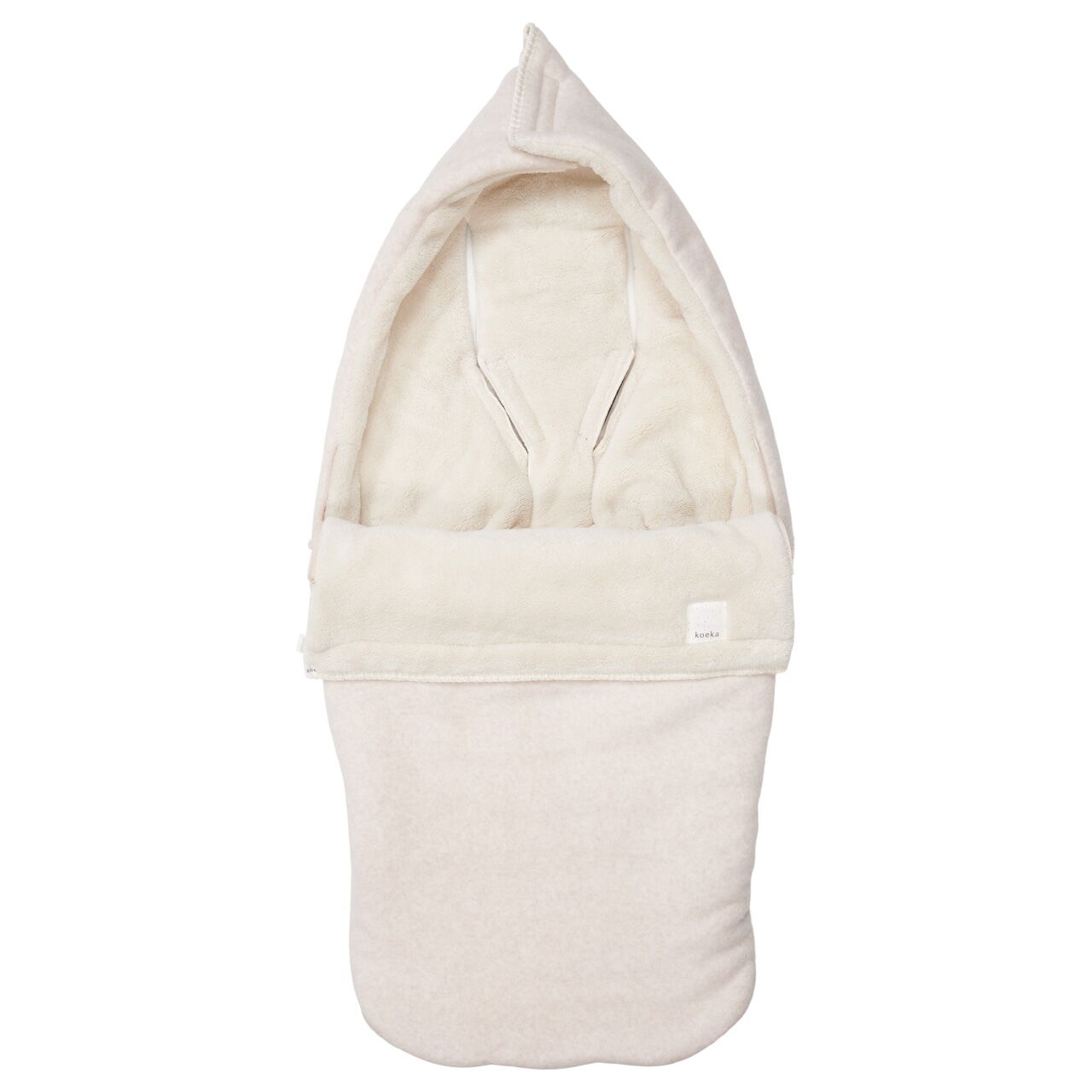 koeka Buggy Fußsack Denver Plüsch „nougat“, 115x40cm
