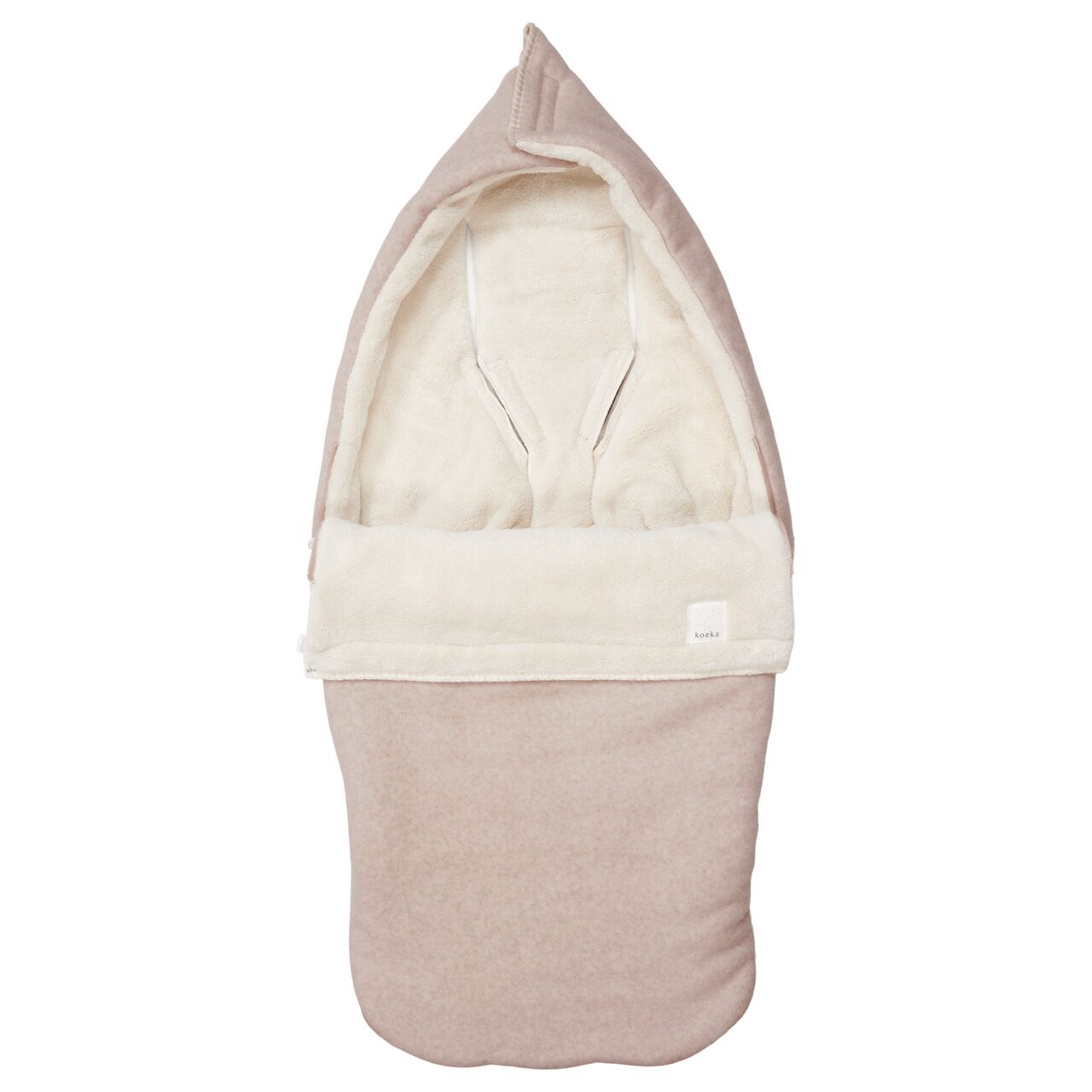 koeka Buggy Fußsack Denver Plüsch „clay“, 115x40cm