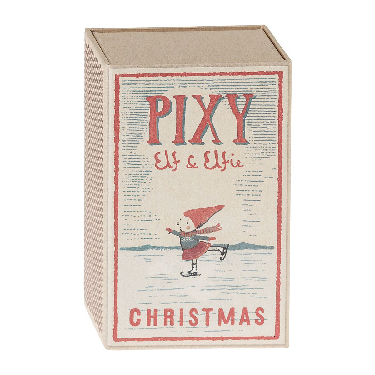 DELISTED Maileg Weihnachtself Pixy Elfie in Streichholzschachtel, H14 cm – Bild 4