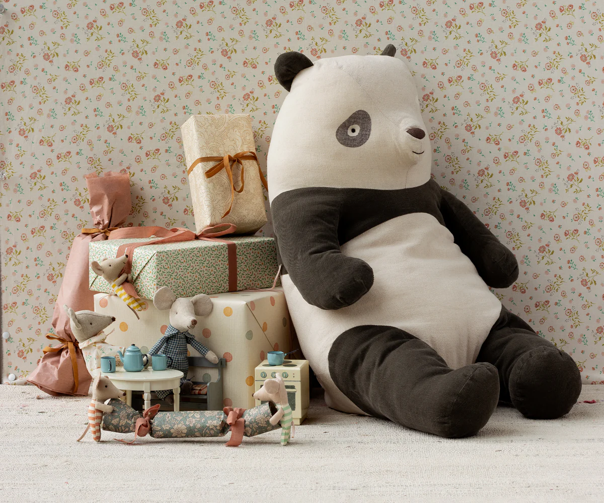 Maileg Safari Friends Large Panda, Cord, H58cm Mood