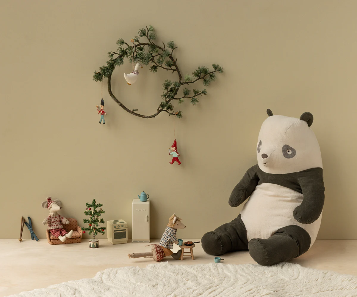 Maileg Safari Friends Large Panda, Cord, H58cm Mood