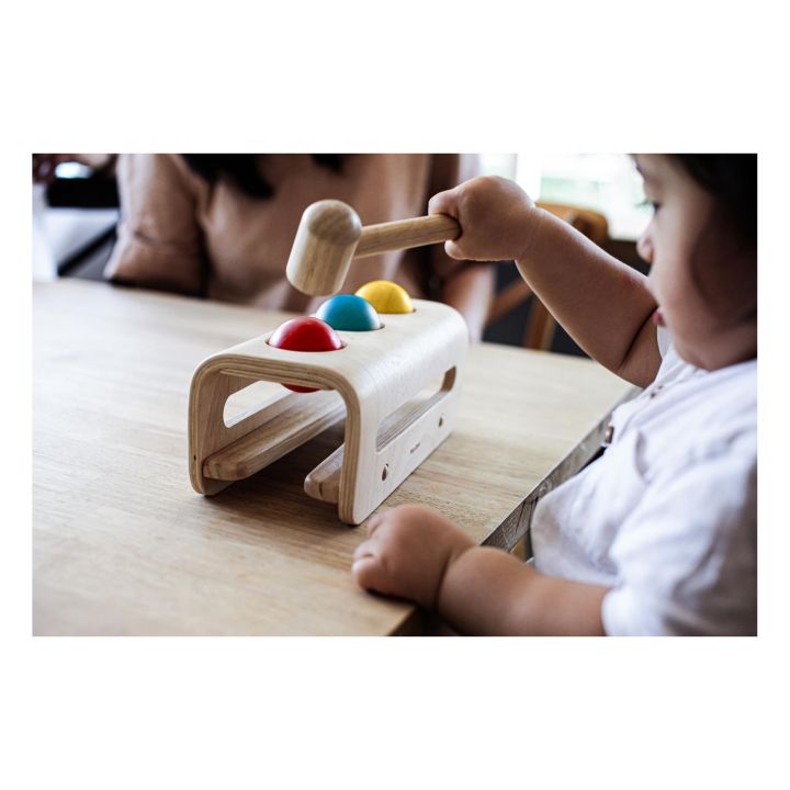 PlanToys Hammerbank Kugeln aus Holz – Bild 2