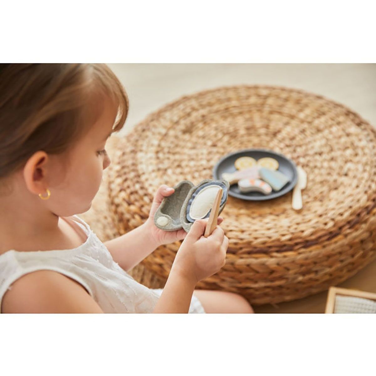PlanToys Meeresfrüchte-Platte Spielset aus Holz – Bild 7