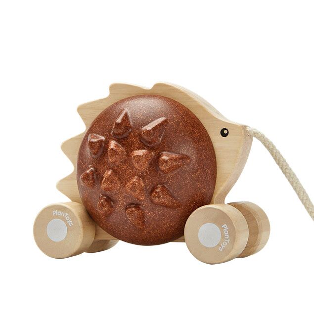 PlanToys Nachziehtier Igel „braun“