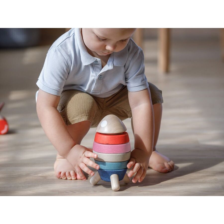 PlanToys Stapelrakete Orchard aus Holz – Bild 5