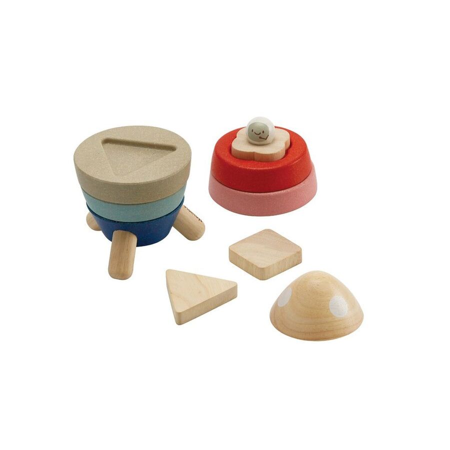 PlanToys Stapelrakete Orchard aus Holz – Bild 4