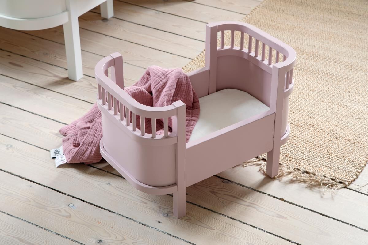 DELISTED Sebra Puppenbett „blossom pink“ inkl. Matratze – Bild 2