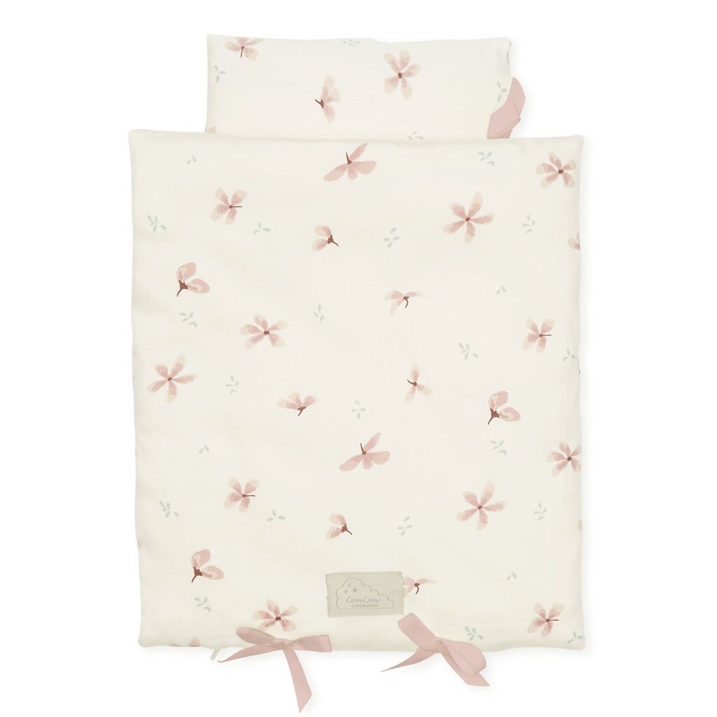 DELISTED Cam Cam Puppenbettwäsche „Windflower Creme“, GOTS