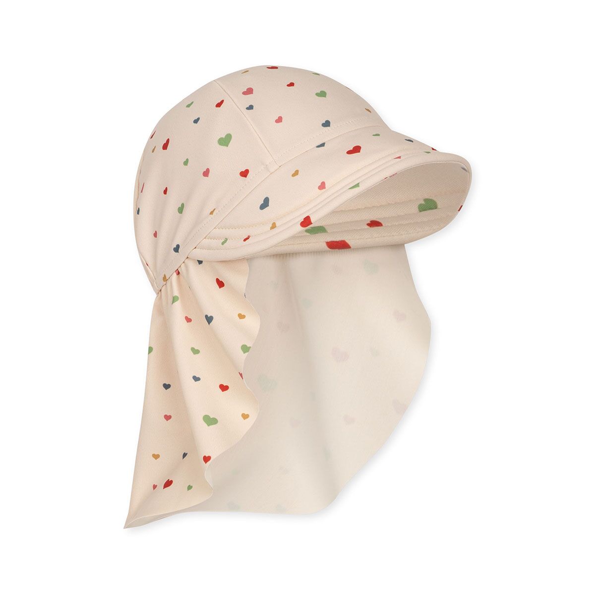 Konges Sløjd KS4699 - MANUCA SUN HAT - MULTI HEARTS - Extra 0