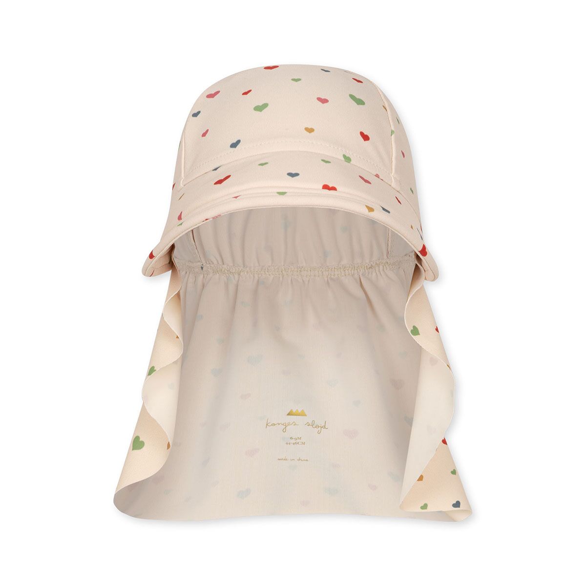 Konges Sløjd KS4699 - MANUCA SUN HAT - MULTI HEARTS - Extra 1