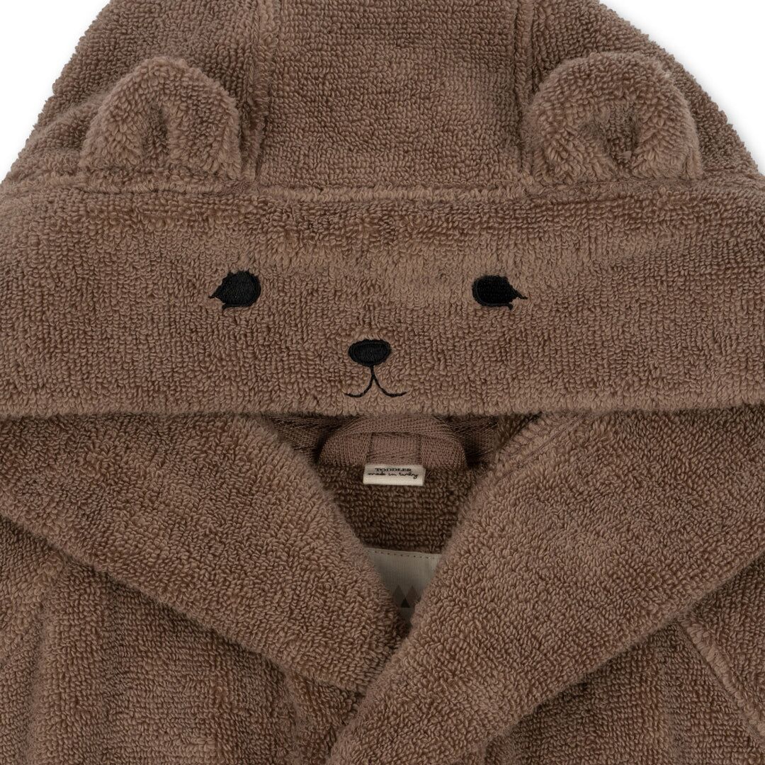 Konges Sløjd Kinder-Bademantel Terry „Desert Taupe“