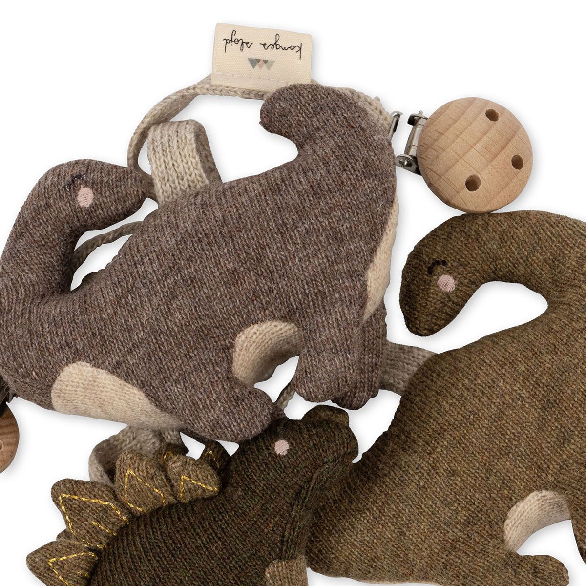 DELISTED Konges Sløjd Kinderwagenkette Dino „Laurel oak“ – Bild 2