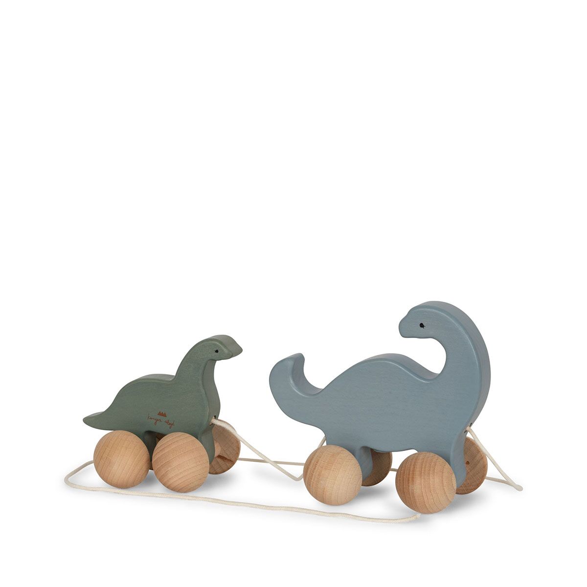 Konges Sløjd Dino Nachziehtier „Blue“, FSC®-Holz