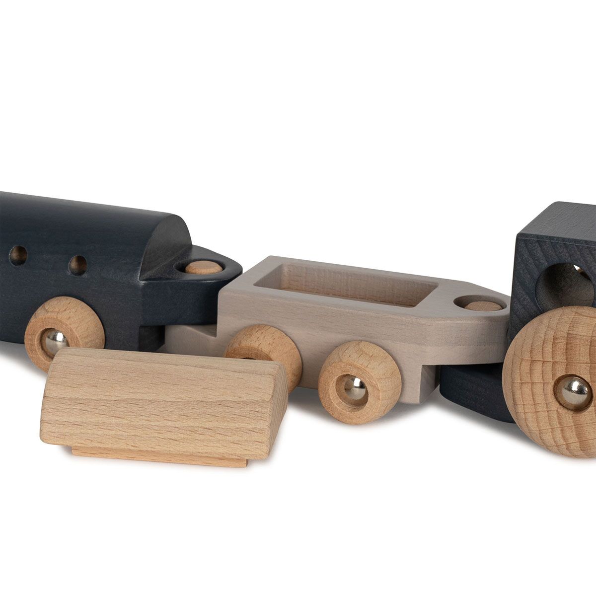 Konges Sløjd großer Holzzug „Blue“, FSC®-Holz, L30cm – Bild 3