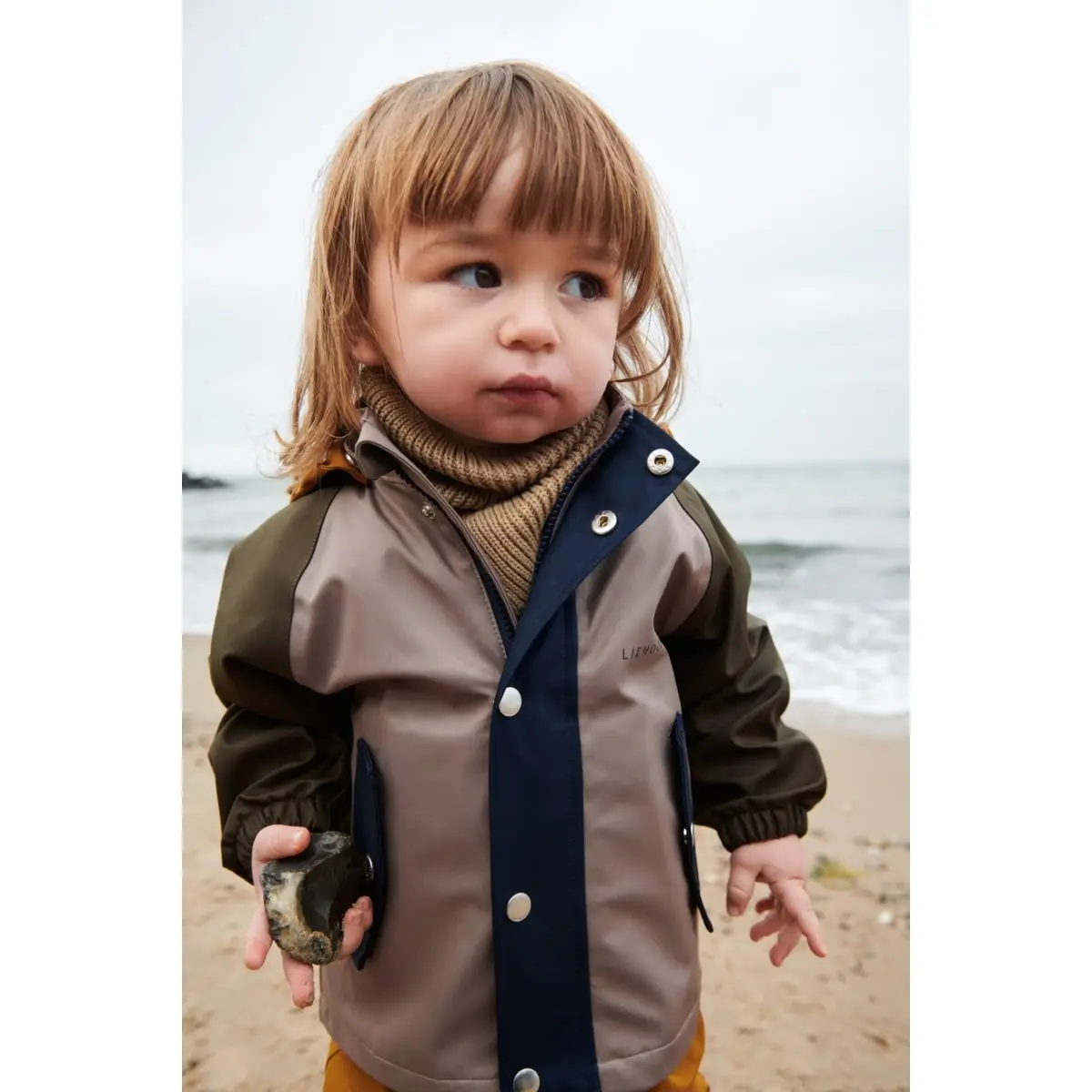 Liewood Schlauchschal Mathias „Army brown / Sandy“, Kinderschal, Bio-Baumwolle – Bild 12